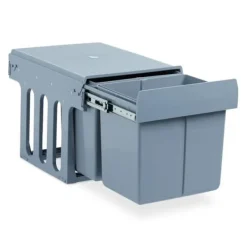 Robust indbygget køkkenaffaldsspand 2x 15 liter