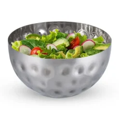 Serveringsfad & Skåle>Robust sølv serveringsskål