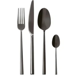 Bestik>Rock Smoke Cutlery Set 24 pieces - Sambonet
