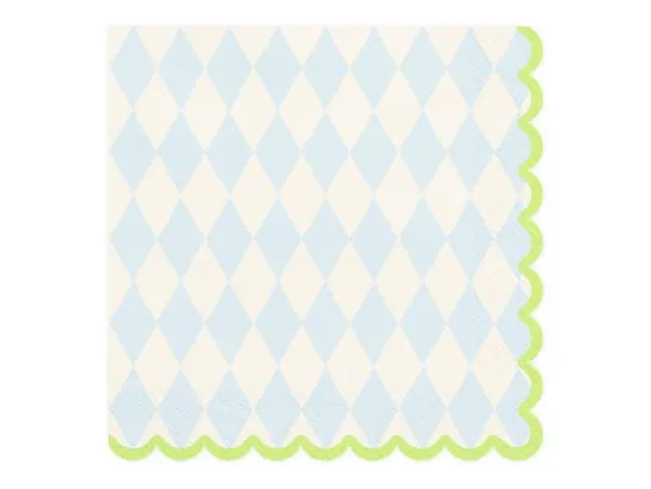 Papirservietter>Rombeformede servietter, blandet, 33x33 cm (1 pakke / 20 stk.)
