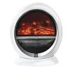 Rootz Elpejs - LED Elpejs - Stående Pejseovn med Flammeeffekt - ABS Plast - Hvid - 30,5 x 18 x 35 cm Hot