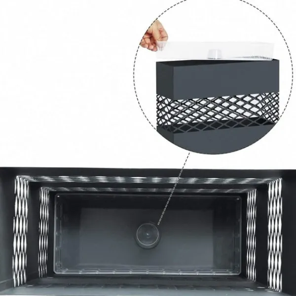 Opbevaringskroge & Hylder>Rootz Paraplystativ - Vandopsamler - Paraplyholder - 28 x 12 x 41 cm - Metal - Antracit