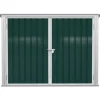 Rootz Skraldespandsskur - Apparatskab - Opbevaring til 2 Skraldespande - Låsbar - Stål - Grøn - 178,5 x 104,5 x 128,5/113 cm Sale