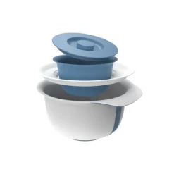 Piskeskåle & Køkkenskåle>Rotho Fresh blandeskål med stænkbeskyttelse 4L Horizon Blue
