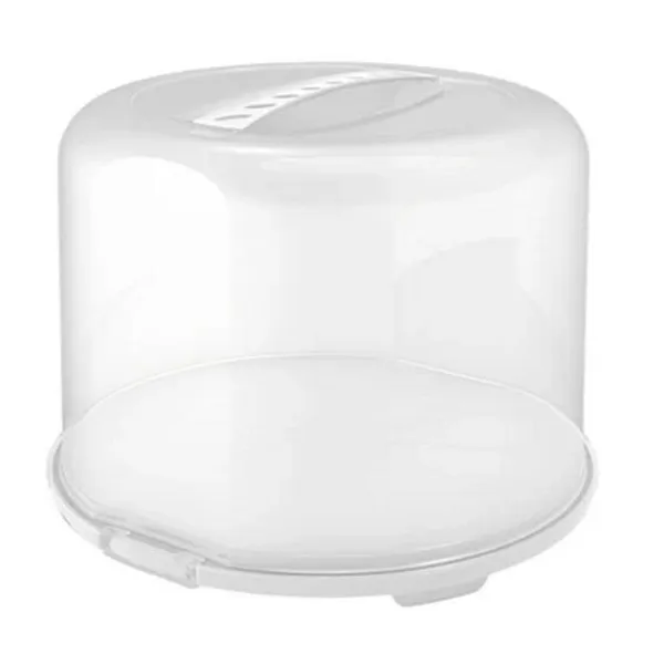Rotho Fresh kageæske XL 35,5x34,5x26 cm hvid/transparent Outlet