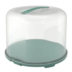 Kagedåser>Rotho Fresh kageæske XL 35,5x34,5x26 cm misteltengrøn/transparent