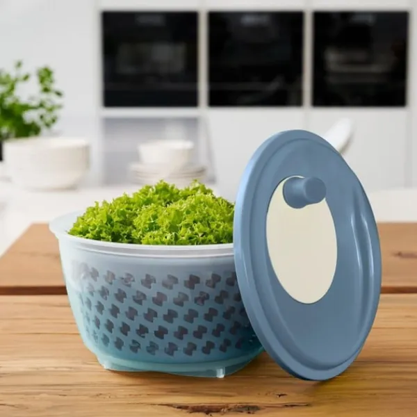 Salatslynger>Rotho Fresh salatslynge 4,5L Horizon Blå/Transparent
