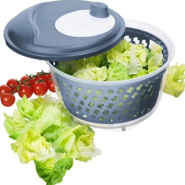 Salatslynger>Rotho Fresh salatslynge 4,5L Horizon Blå/Transparent