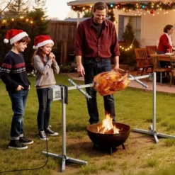 Rotisserigrill, 174x53.5x86 cm, rustfrit stål Best