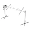Grill-Ovne & Ovn Med Roterende Stegespyd>Rotisserigrill-sæt, 176,5x56,5x87 cm, rustfrit stål, justerbar