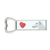Cocktailshakers & Drinkudstyr>Russisk Borzoi, Borzoi, Barzoi - flaskeåbner med en hund, personlig køleskabsåbner, unik gave til en mand fra Art-Dog