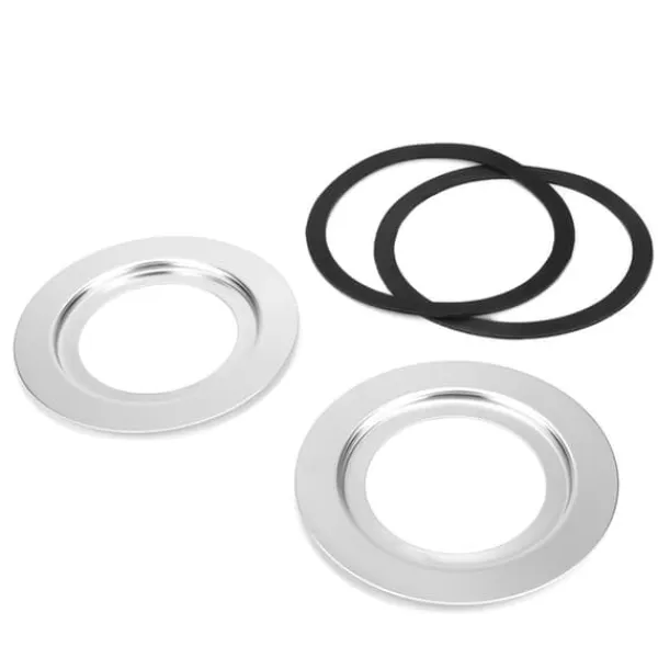 Affaldskværne>Rustfrit stål 180 mm til 114 mm vask Madaffaldskværn Adapter Tilbehør Dele