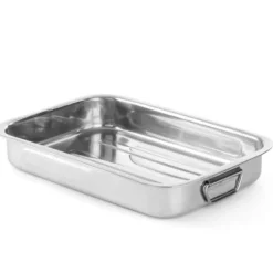 Rustfrit stål bradepande til bagning i ovn 315x245x50mm - Hendi 508503 Hot