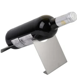 Rustfrit stål enkelt vinflaskeholder display Hot