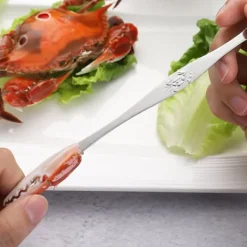 Rustfrit Stål Fiskeredskaber Krabbegaffel Ske Krabbenål Multifunktionel Kødske Discount