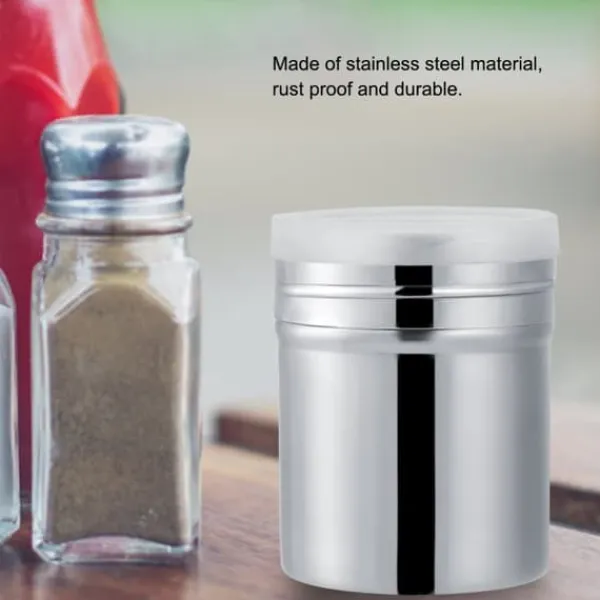 Sockerstrøere>Rustfrit Stål Kakaopulver Shaker Chokolade Flourmelis Shaker Sifter (S)