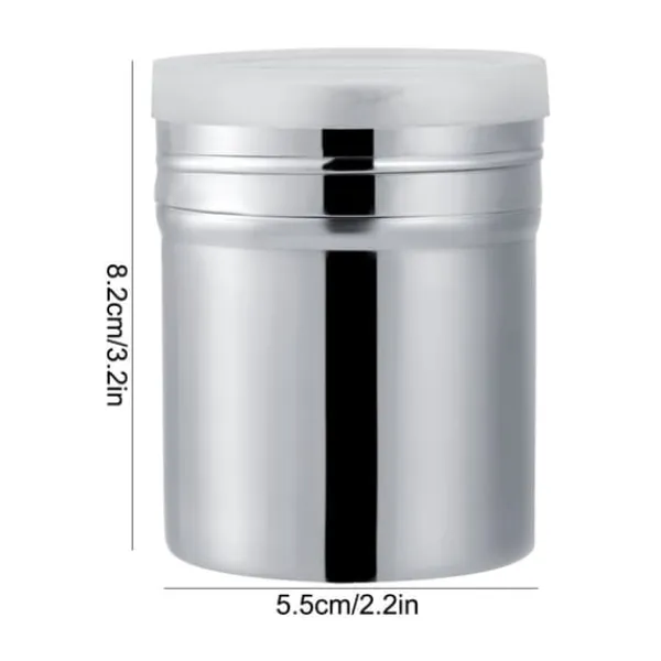 Sockerstrøere>Rustfrit Stål Kakaopulver Shaker Chokolade Flourmelis Shaker Sifter (S)