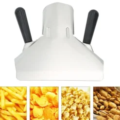 rustfrit stål popcornchips-ske med håndtag til kommerciel restaurantbrug dobbelt håndtag Sale