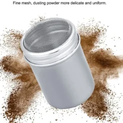 Rustfrit Stål Pulver Shaker Kakao Sukker Kaffe Peber Krydderi (Konkav S) Sale