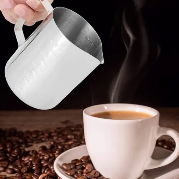Kaffemaskiner Til God Kaffe>Rustfrit Stål Skummer Cappuccino Mælkekande Mælkeskumkande Latte Art