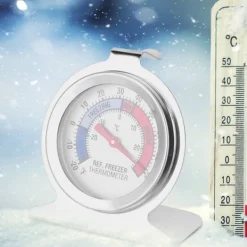 Rustfrit Stål Stor Skive Fryser Køleskab Termometer Temperaturmåler Værktøj Best