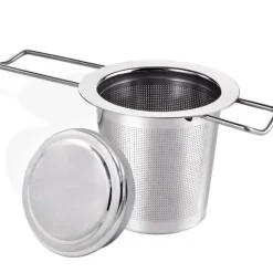 Tefiltre>Rustfrit stål Tefilter med låg Tesi med håndtag Metal Teinfuser