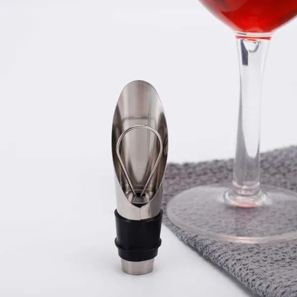 Vinluftere>Rustfrit stålvinner - Dekanteringsspip til vin