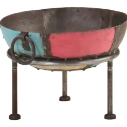 Terrassevarmere>Rustikt bålfad i jern - 40 cm | Farve: Farverigt | Ø: 40 cm