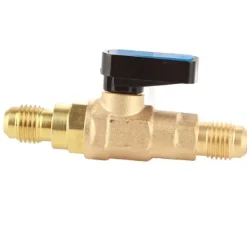 1/4SAE Køleskabsværktøj Kølemiddelreguleringsventil Adapter Fluorkugleventil