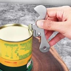 Safe Cut dåseåbner Innovativ multifunktionel rustfrit stål dåseåbner til hjemmet New