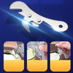 Safe Cut dåseåbner Innovativ multifunktionel rustfrit stål dåseåbner til hjemmet New