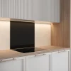 Emhætter>Saint-Gobain Svart emaljerad huva bas av glas 45x60