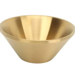 Salatskåle i rustfrit stål Guld Dobbeltlag Udsøgt dekorativ guldskål til køkken Blanding Madlavning Bagning Forberedelse 18 cm Best