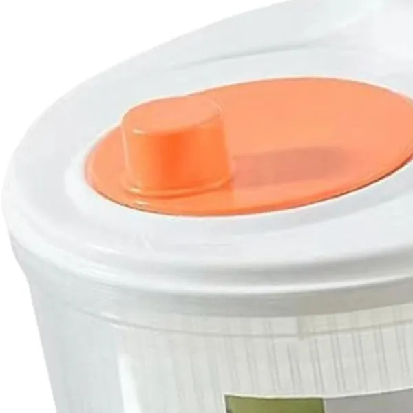 Salatslynger>Salatspinder Manuel salatspinder 3L stor kapacitet grøntsagsvaskemaskine tørretumbler afløbssi med skål og dørslag