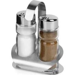 Salt- & Peberstrøere>Salt- og pebersæt Saltbøsse Glaspeberbøsse Krydderirist