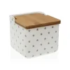 Saltbøsse med låg Versa Stjerner Keramik (12,2 x 11,5 x 12,2 cm) New