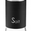 Saltbøsse salt krydderi sort glas dekorativ 150 ml New