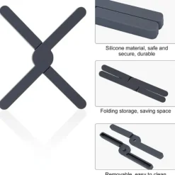 Sammenfoldelig bordskåner - Smart Design Sort Discount