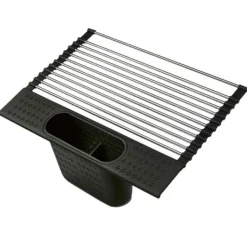 Opvaskestativer & Tørrestativer>Sammenfoldelig tørrestativ med afløb, stålrist til vask, 44x28cm, TADAR roll up 9510