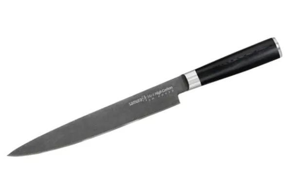 SAMURA MO-V 9" Stonewash Japansk Stål Skæremaskine - Præcisions Køkkenkniv til Kulinarisk Ekspertise Best