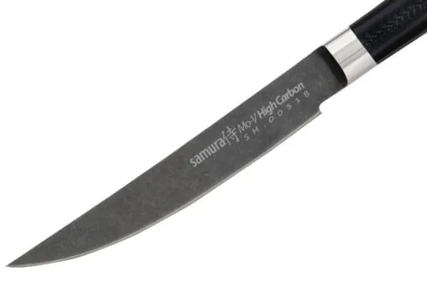 SAMURA MO-V Stonewash 4.7" Steakkniv - Premium japansk stålkøkkenredskab til ubesværet skæring og præcision i kulinariske anvendelser Online