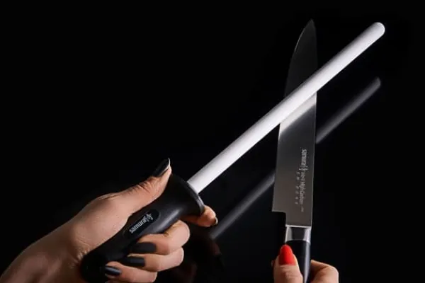SAMURA 10-Tommer Keramisk Strygestål - Præcisions Japansk Stål til Skarphed og Vedligeholdelse af Køkkenknive Discount