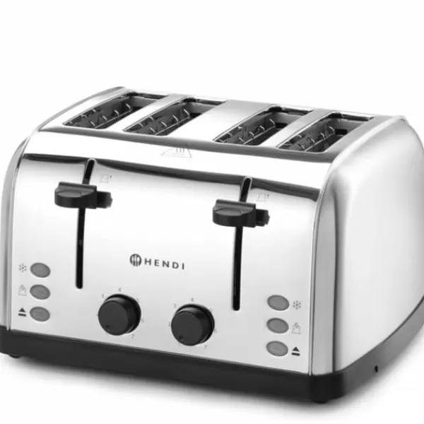 Brødristere, Raclettegrills Og Sandwichtoastere>Sandwich brødrister til 4 toasts, 3 funktioner, 7 varmetrin, 1500 W