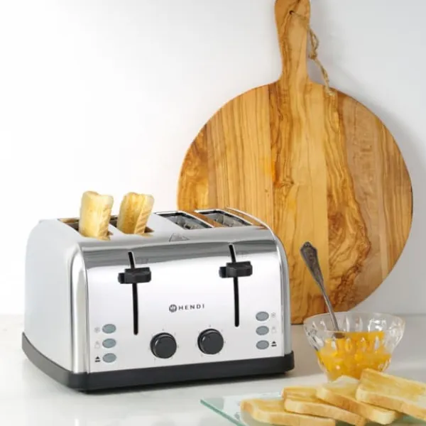 Brødristere, Raclettegrills Og Sandwichtoastere>Sandwich brødrister til 4 toasts, 3 funktioner, 7 varmetrin, 1500 W