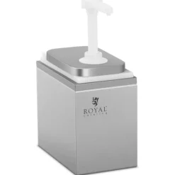Saucekander>Sauce dispenser med rustfri pumpe, 2 l