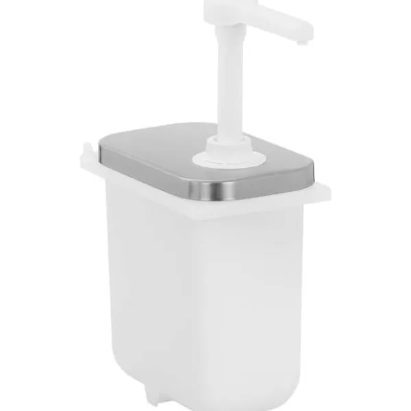 Saucekander>Sauce dispenser med rustfri pumpe, 2 l