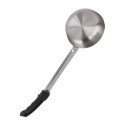 Sauceske Pizza Multipurpose Food Grade Rustfrit Stål Spredningsmåleske til køkkenmadlavning Sort 6 oz (Scoop uden huller) New