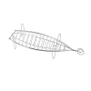 Sauvic Fisk Grill I Rustfrit Stål 60x19 Cm Outlet
