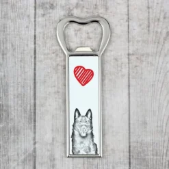 Schipperke - flaskeåbner med en hund, personlig køleskabsåbner, unik gave til en mand fra Art-Dog Outlet