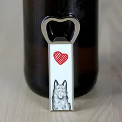 Schipperke - flaskeåbner med en hund, personlig køleskabsåbner, unik gave til en mand fra Art-Dog Outlet